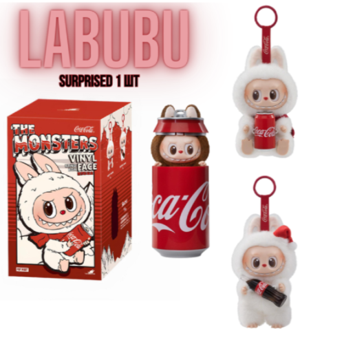 ЛАБУБУ Брелок м'яка плюшева іграшка-сюрприз LabuBu Coca-cola The Monsters Vinyl Face