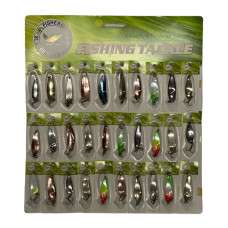 Блешня обертова Fisher Island Lure на планшеті 30шт 4-8 g
