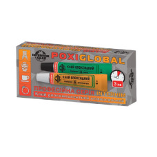 Клей двохкомпонентний POXIGLOBAL Інтерхім 6гр