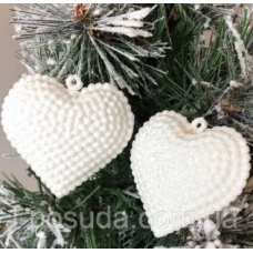 Іграшка новорічна 113-417 2шт Сердечка