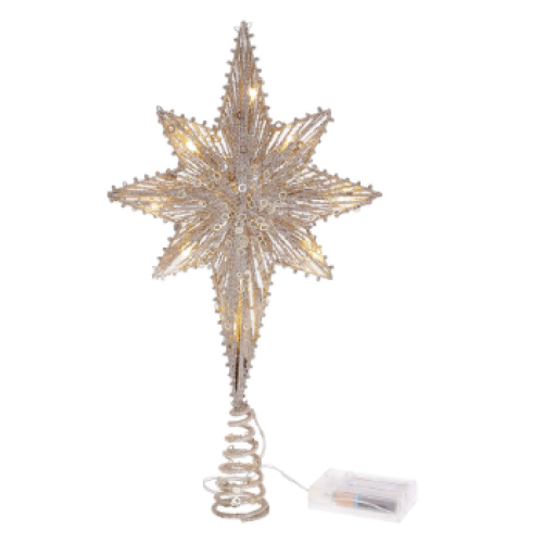Верхівка на ялинку 12-373 Зірка Бронза з підвісткою