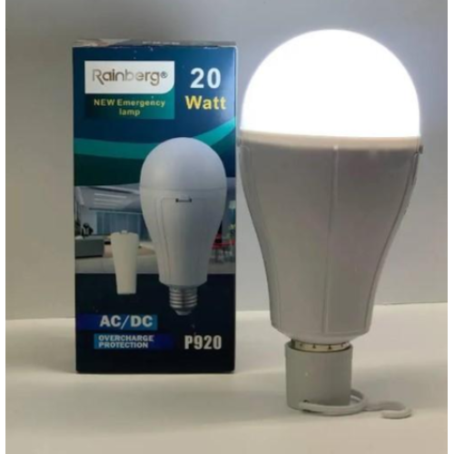 Підвісна LED лампочка кемпінговий ліхтар 20w з 2 акумуляторами в комплекті Rainberg Е27 P920