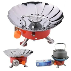 Портативна туристична газова плита в чохлі з пелюстками від вітру 9626 (102 CS)