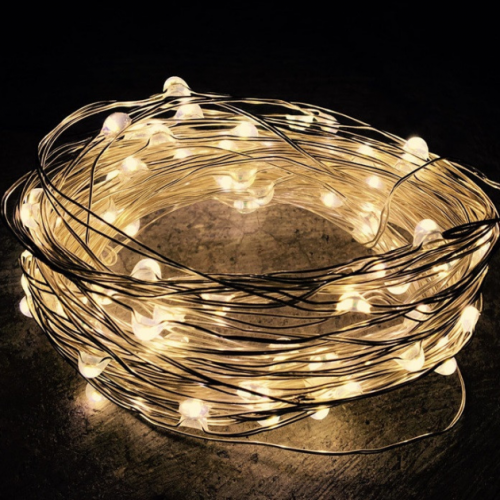 Герлянда на батарейках 8393 10м 100Led жовта