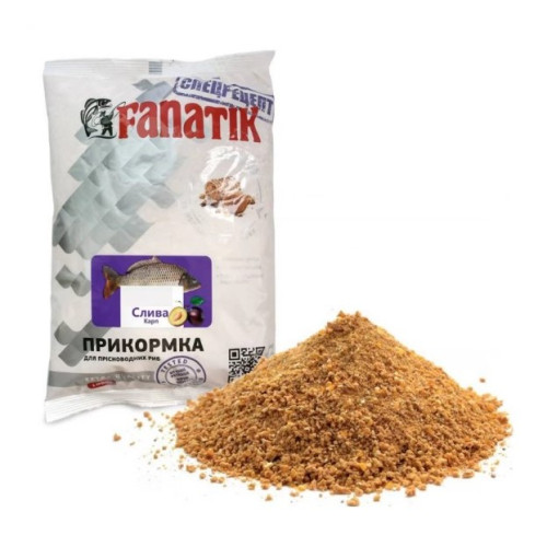 Прикормка для риб FANATIK Карп СЛИВА 1КГ