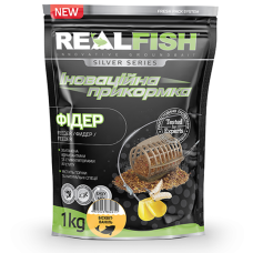Прикормка для риб REALFISH Фідер бісквіт-ваніль 1КГ