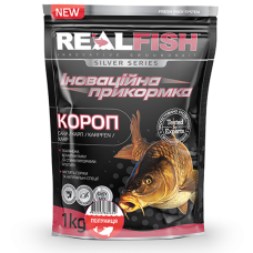 Прикормка для риб REALFISH Короп Полуниця 1КГ