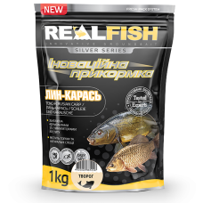Прикормка для риб REALFISH Линь Карась Сир 1КГ