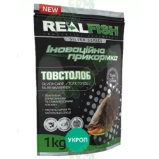 Прикормка для риб REALFISH Амур-Товстолоб кріп 0,9КГ
