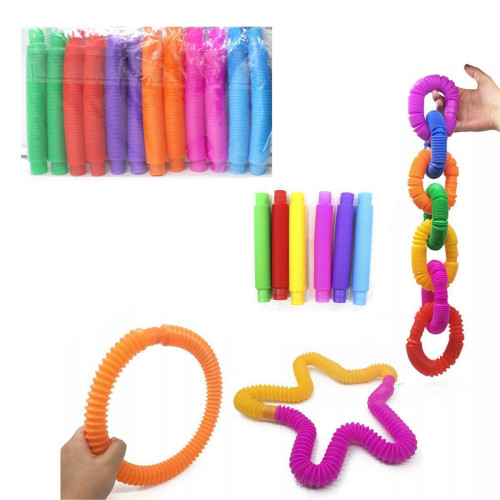 Гнучка іграшка-антистрес 014 POP TUBE 12шт/уп