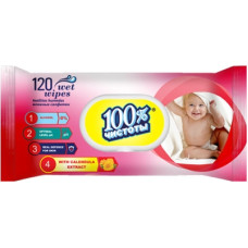 Серветка волога 120шт 100% Чистоти