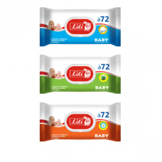 Серветка волога 72шт Lili Дитячі з клапаном