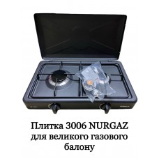 Газова настільна плита 2-х конфоркова Nurgaz NG-3006