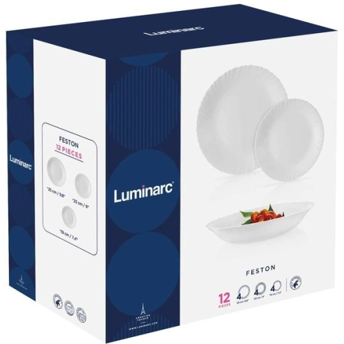 Набір посуду Сервіз Luminarc Feston 12 предметів (V3996)