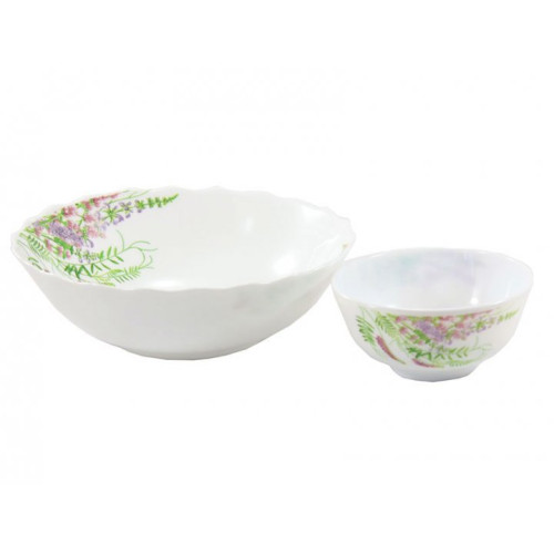 Набір 7 предметів салатників склокераміка Лаванда Lumines 6808