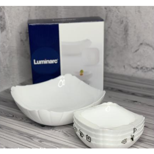 Набір салатників Luminarc Lotusia квадратних 1396H LUM 1+4