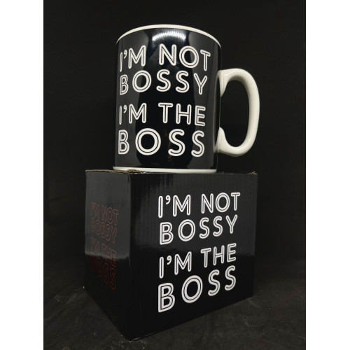 Кружка 900мл 3240 B 0104 (0409) "I`m not bossy I`m the boss"