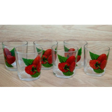 Стакан набір низ 6шт 14143-9 Малина 250мл