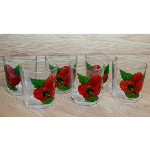 Стакан набір низ 6шт 14143-9 Малина 250мл