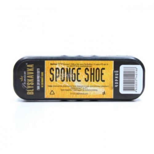 Губка для взуття "SPONGE SHOE" велика чорна 10шт