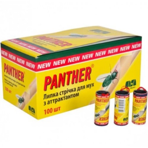 Липка стрічка від мух PANTHER 100шт/уп