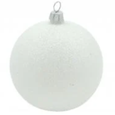 Новорічні кульки 9191 8-2 8 см — білі