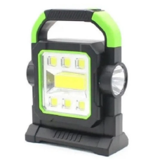 Акумуляторний ліхтар HC-7078 із сонячною панеллю та повербанком, LED + COB, портативний