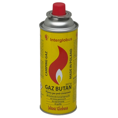 Універсальний газовий балон Inter Globus 227 г для газових пальників та портативних плит