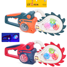 Іграшкова бензопила 9709C 32 см — пила для дітей зі звуком і рухомими деталями