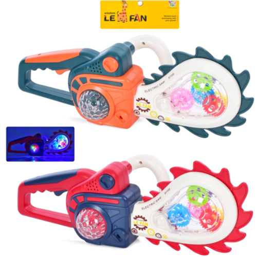 Іграшкова бензопила 9709C 32 см — пила для дітей зі звуком і рухомими деталями